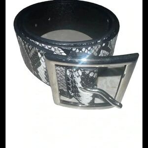 Halogen Jean Fit Black/White‎ Women’s Belt Size XS